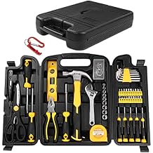 ELEVON Home Repair Tool Kit Socket Wrench General Home Auto Repair Tool Combination Package Mixed Tool Set Hand Tool Kit with Toolbox Storage Case 94 Piece