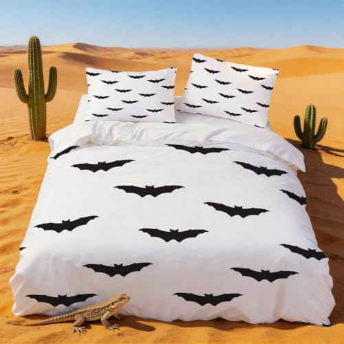 Set de housse couette microfibre doux 240x260 respirant et anti-plis - 2