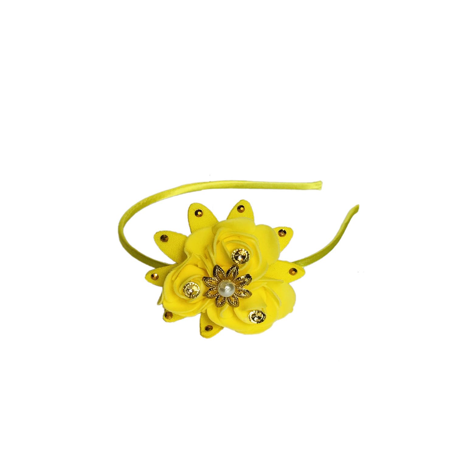 Gadinfashion™ Flower Headband, Hairband,Handmade Hair Band For Girls & Women, Pack_01, Color-Yellow (B0CHY9NPSH) Amazon Price History, Amazon Price Tracker