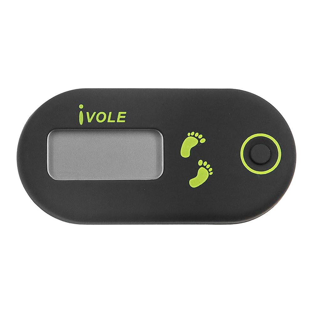 WANGCL 3D Digital Pedometer Miles Tracker for Walking Track Steps Miles Calories Time Clip on Step Counter for Walking Running Sports