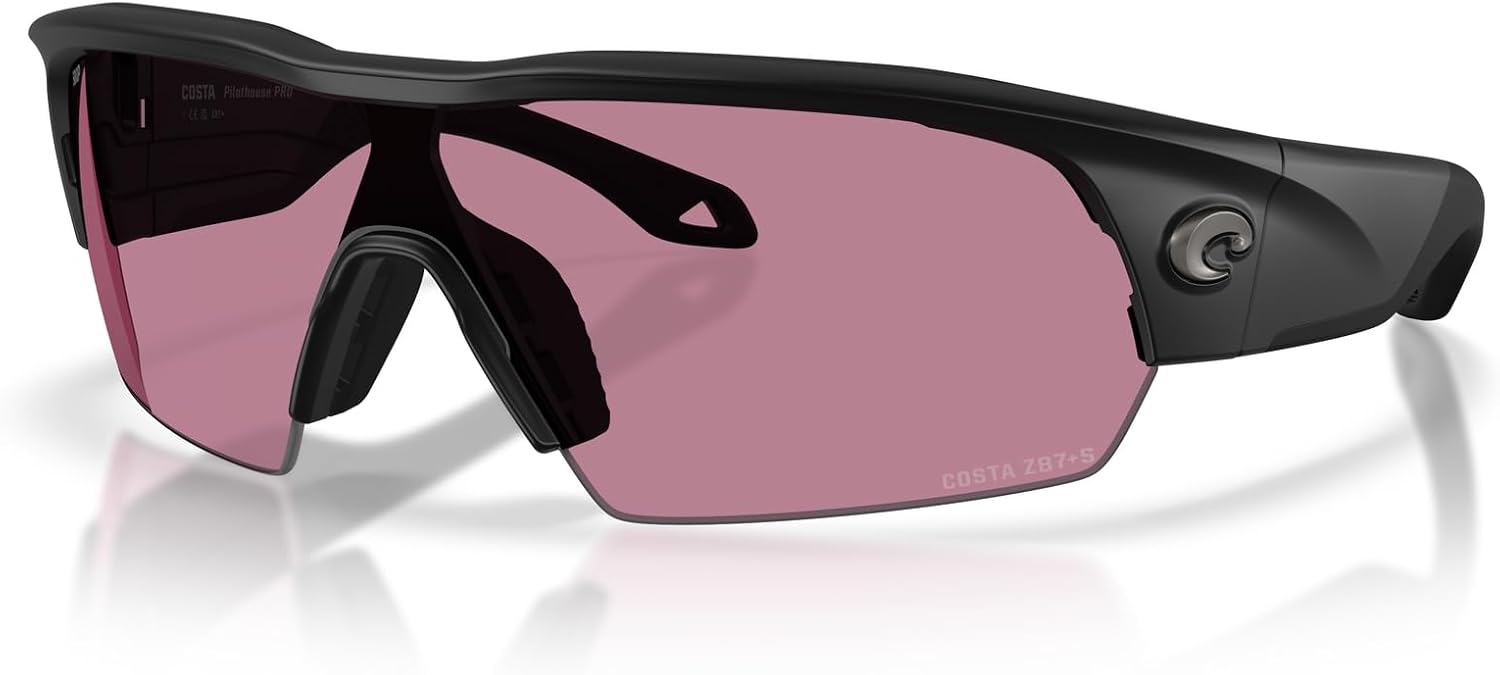 Costa Del Mar Mens Pilothouse Pro Rectangular Sunglasses