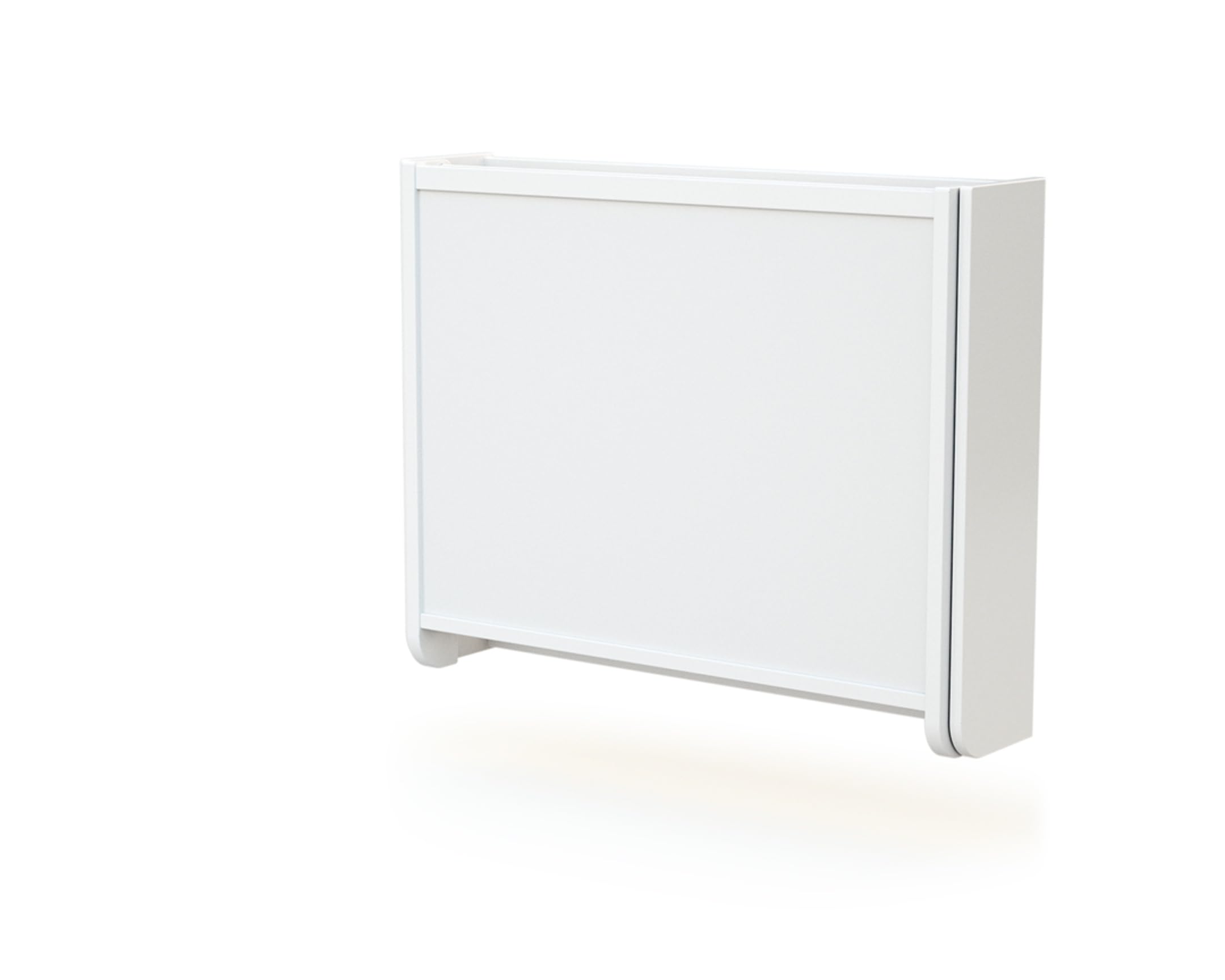 AT4 - Cambiador bebé pared plegable CONFORT madera - Blanco - 83 x 66 x 66 cm