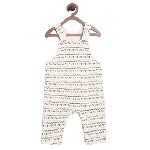 Image of miniklub Girls Pink & White Printed T-Shirt With Dungarees