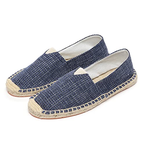 Image of Altxic Men's Closed Toe Comfortable Canvas Slip on Flat Espadrilles