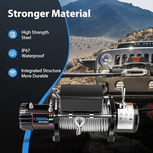 Winche eléctrico 13000LBS con control y accesorios miniatura 2