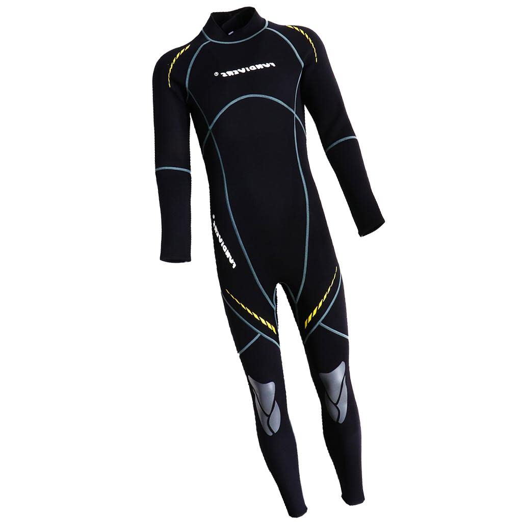 LYLA 3mm Neoprene Men Wetsuit Full Body Suit for Scuba Diving Swimming Black XXL | Sporting Goods | Water Sports | Wetsuits & Drysuits-image-30