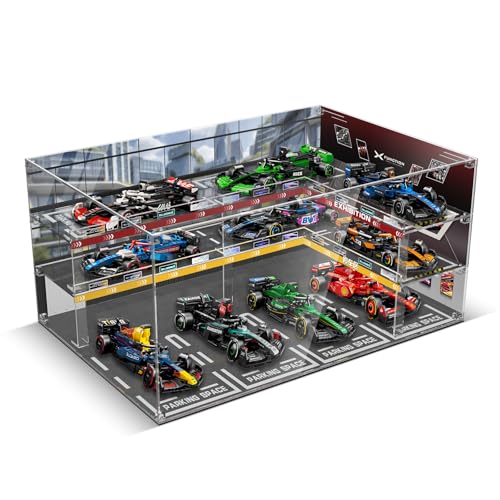 Image of Acrylic Display Case for Lego Speed Champions Ultimate Formula 1 Collector's Pack, Dust-Proof Protective Showcase Box for F1 Model Car Kit (Model Car NOT Included)