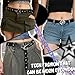Quelay 3 Pcs Y2k Belt Star Studded Punk Leather Belt Adjustable Y2k Accessories for Hippie Skateboarding Enthusiasts Fashion Grunge Gift