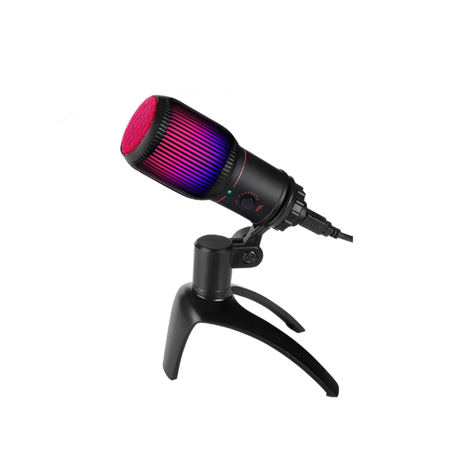 Microphone USB PC pour éliminer les bruits de fond en streaming et enregistrement video