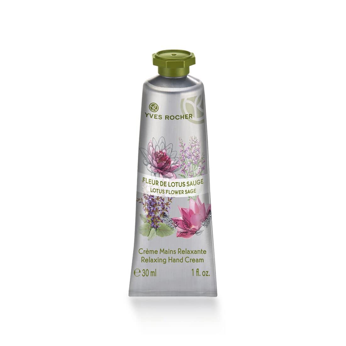 Yves Rocher Hand Cream Moisturising and Relaxing (Lotus Flower Sage)