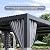 Aoxun Louvered Pergola 12' x16' All-Aluminum Outdoor Gazebo with Independent Adjustable Roofs, Waterproof Curtains and Netting, Integrated Drainage System for Patios & Poolside