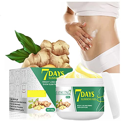 7 Days Ginger Slimming Cream,Anti Cellulite Cream, Ginger Fat Burning Cream,Natural Belly Slimming Ginger Hot Cream,Ginger Oil for Weight Loss Belly Fat,Effective Remove Excess Fat (1 Pcs) Cover
