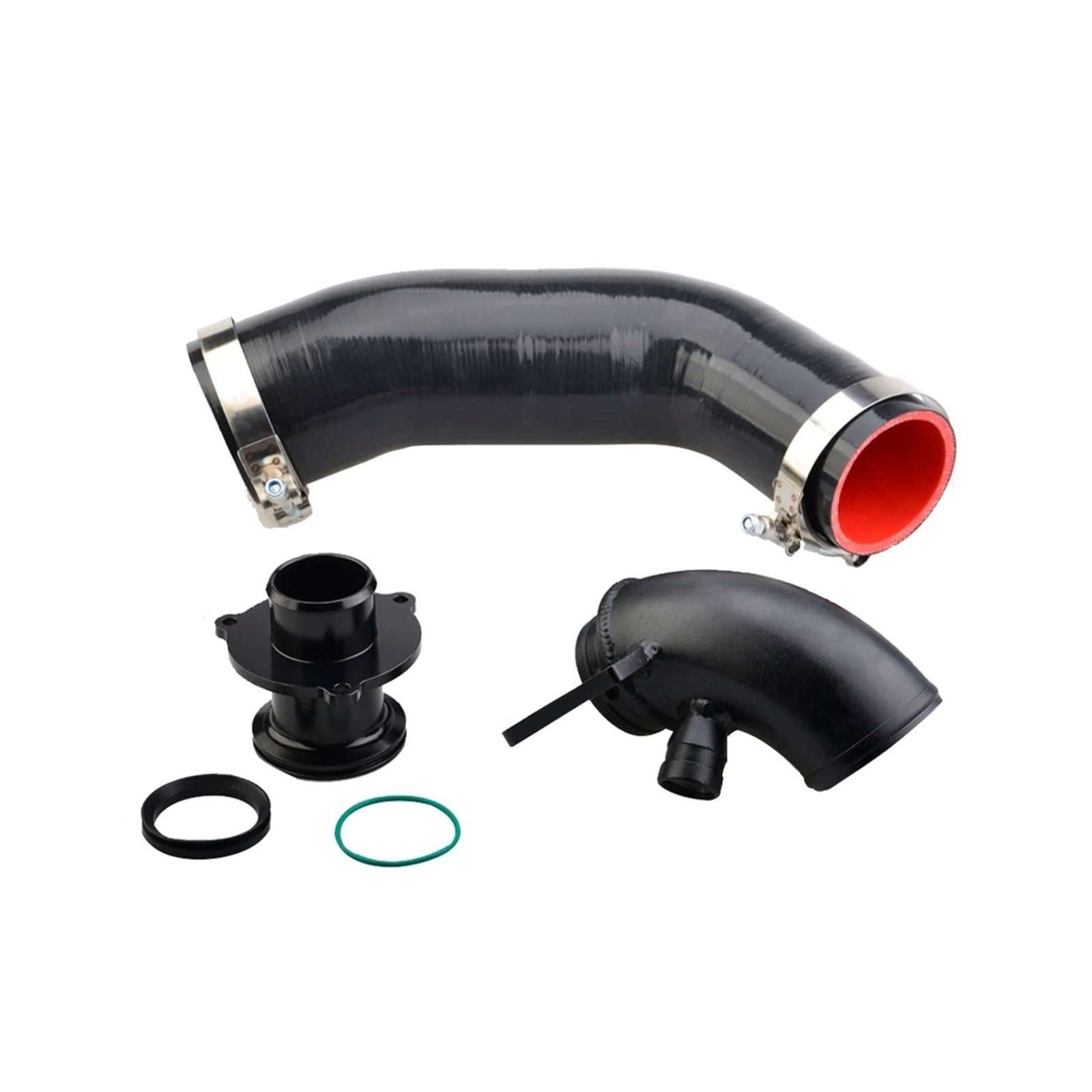 for VW for Golf MK7 R for 2015+ for V8 MK3 A3 S3 for TT EA888 3gen Turbo Inlet Elbow Muffler Delete with Silicone Intake Hose EGR Valve Exaust Gas Recirculation Valve