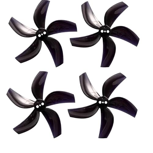 �݊���������܂�GemfanD63 2.5 �C���` 5 ���H FPV ���[�X�v���y�� | Tinywhoop FPV �@�p ���a 1.5mm �����͎����H��(4pcs Black)
