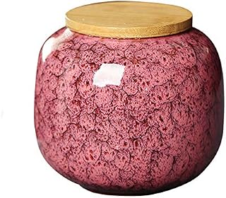 XUDREZ Tea Storage Containers Airtight Tea Caddy Tins, Ceramics Tea Canister Tea Sealed Porcelain Storage Jar for Tea/Seed/Coffee and More (Green)