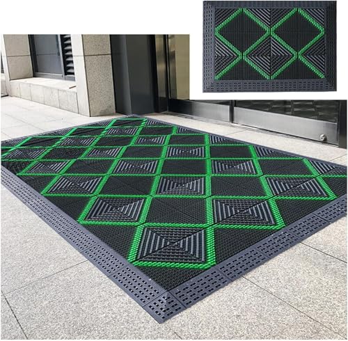 Tappetino igienizzante per Piedi, zerbino di Benvenuto ad Incastro, zerbini per Esterni per Ingresso Porta d'ingresso Commerciale (60 * 90 cm / 24 * 35 Pollici)