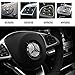 TopDall Steering Wheel Bling Crystal Emblem Accessory Interior Decal Sticker Compatible for Mercedes-Benz