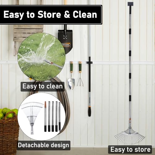 Rodison Adjustable Garden Leaf Rake - Image 5