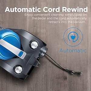 Eureka WhirlWind 2.5L Bagless Canister Vacuum Cleaner for Home - Lightweight Household Vacuum with Washable Filter - High-Efficiency on Carpets & Hard Floors - Easy Furniture Maneuver - NEN110A Blue Eureka WhirlWind 25L Bagless Canister Vacuum Cleaner for Home Lightweight Household Vacuum with Washable Filter High Efficiency on Carpets Hard Floors Easy Furniture Maneuver NEN110A Blue