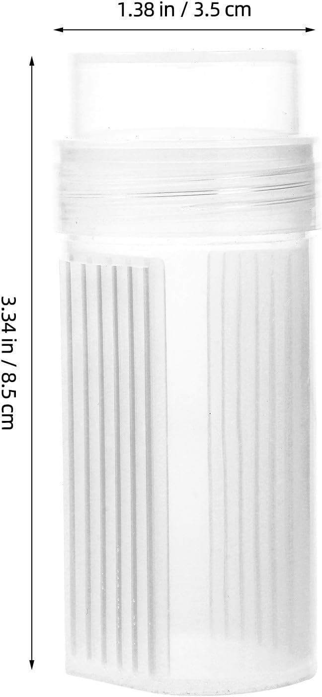 8pcs Clear Plastic Staining Jars with Lids for Laboratory Slides Wide Mouth Reusable Chemical Storage Containers High Transparency Specimen Bottles for Research Labs