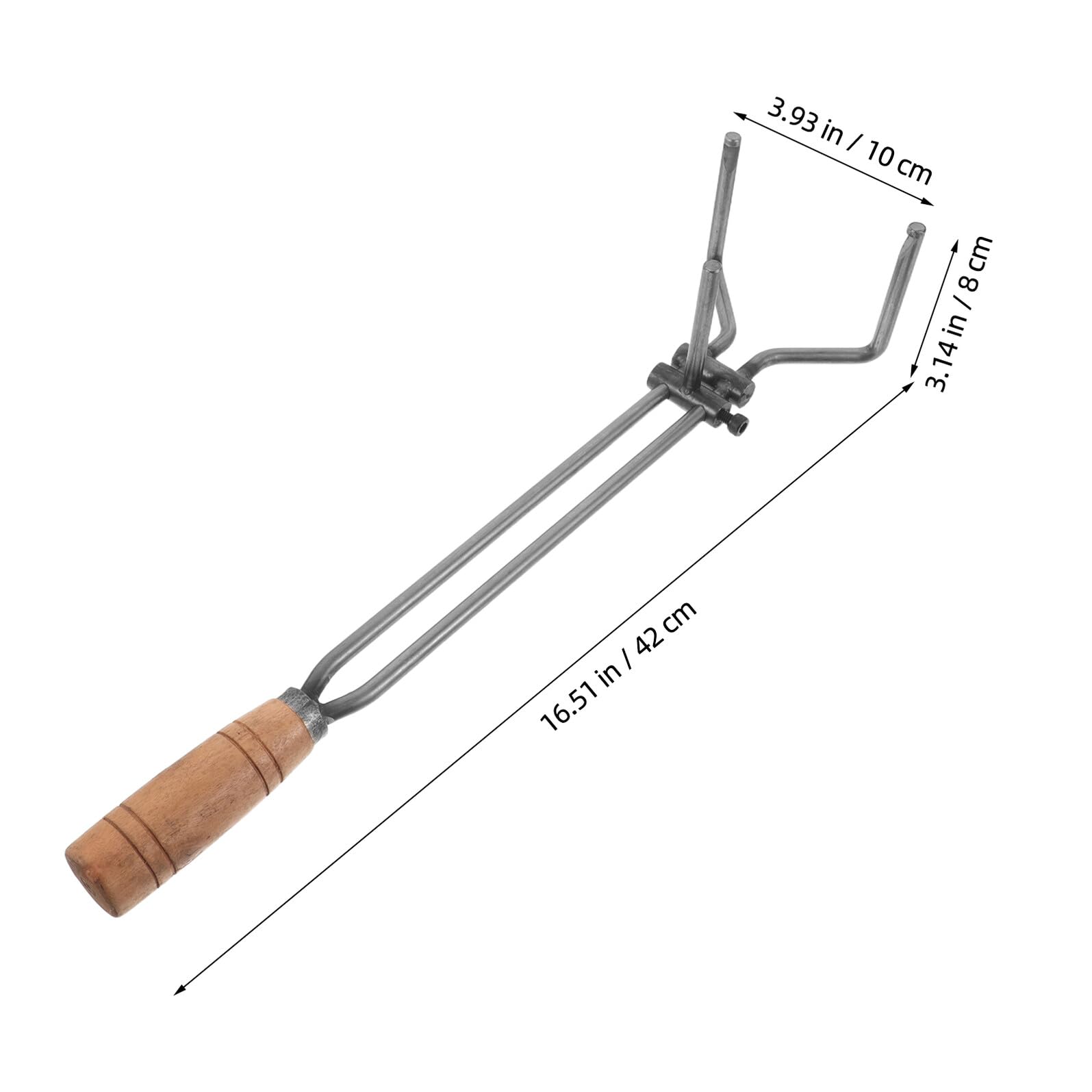 Pinzas para Crisol de Acero al Carbono 43 Cm, Herramienta para Fundir Oro y Plata, Aptas para Hornos de Fundición en Joyería, Pinzas de Fuego Resistentes a Altas Temperaturas