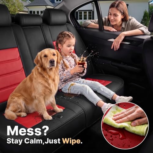 Image of for GMC Terrain 2010-2025 Seat Covers 5P (Black /Red)