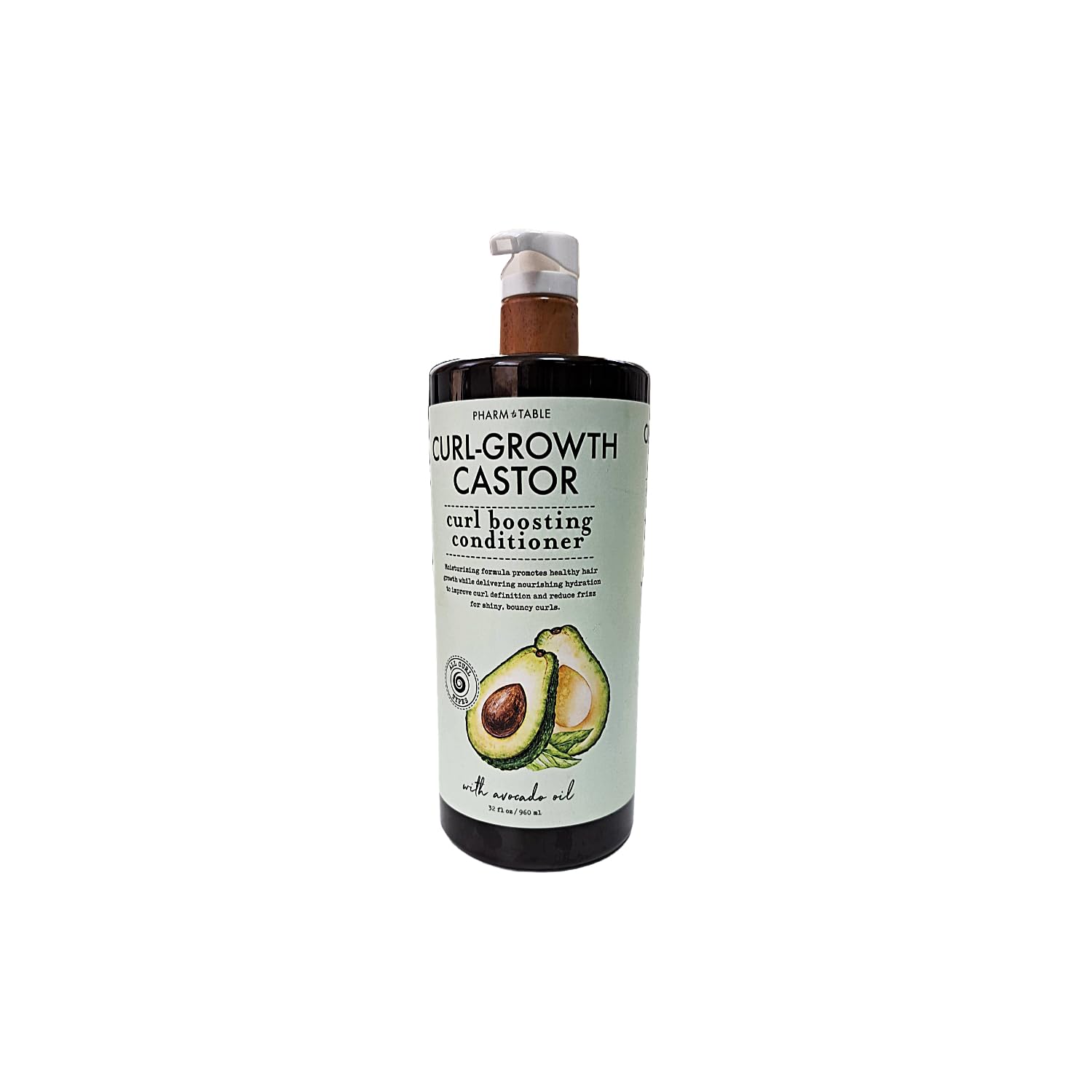 PHARM TO TABLE CURL-GROWTH Castor Curl Boosting Conditioner, 946 ml