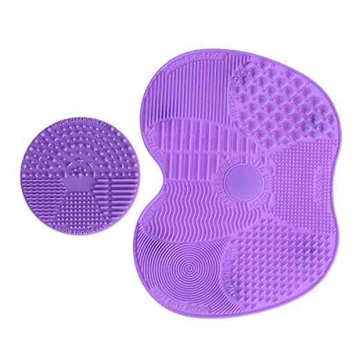 Leadstar - Alfombrilla de silicona para limpieza de pinceles de maquillaje