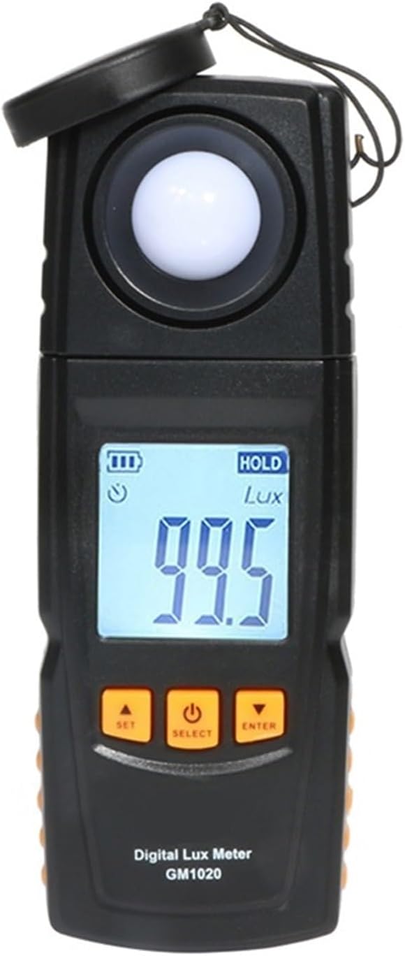 Light Meter, Digital Light Luxmeter Spectrometer Photometer Meter Portable Luminometer 0200000 Lux Lux/FC Illuminometer,Light Meter Photography