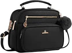 Bolsa Feminina Baú Transversal tamanho Médio em couro PU com Alça De Ombro removível Tiracolo