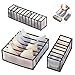 Cenitica Unterwäsche Schubladen Organizer,Schublade Divider Home Schlafsaal Kleiderschrank,3 Stück Unterwaesche Organizer Schrank Für Bhs,Socken,Unterhosen,Krawatten,Schals