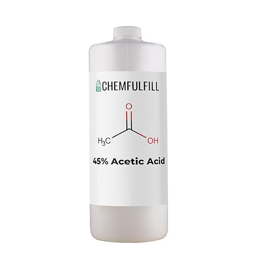 Chemfulfill - Solución de ácido etanoico al 45% de alta pureza para uso industrial y de laboratorio, fabricada en Estados Unidos, varios tamaños