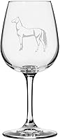 Vista 89 de Abaco Barb Body Horse - Copa de vino grabada multiusos (12.75 onzas)