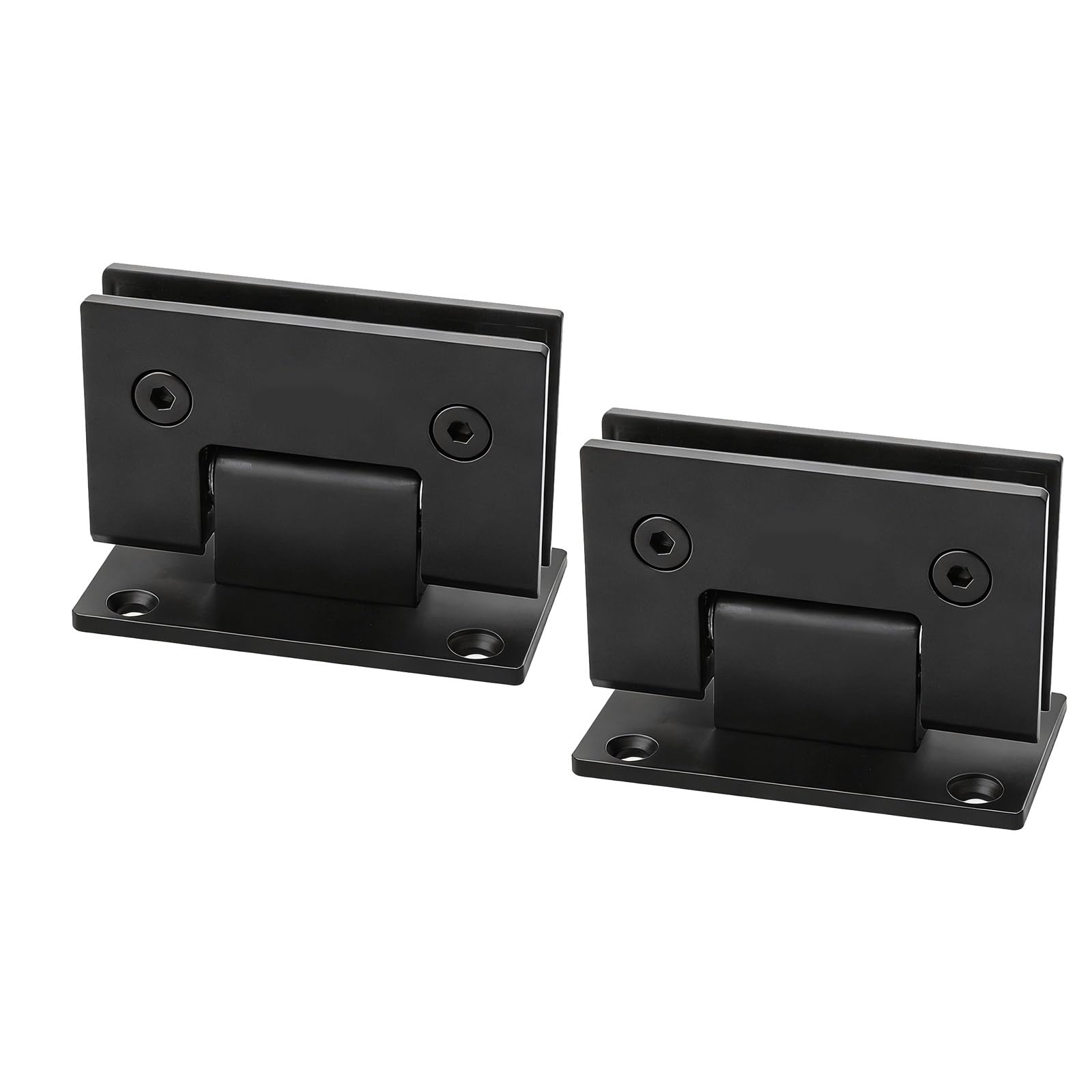 Elnwnnkc 180 Degrees 2Pcs Modern Bathroom Door Hinges Stainless Steel Glass Cabinet Clip Frameless Doors Hinge Hardware Shower Hinges Bathroom Hinge