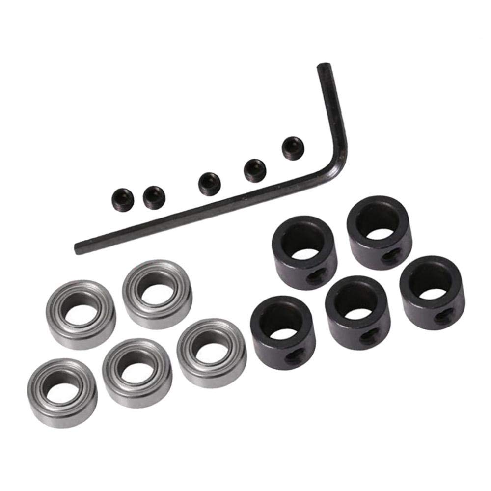 Router Bit Top and Shank Bearings Accessory 5 Pieces Inner 6.35mm Outer 12.7mm