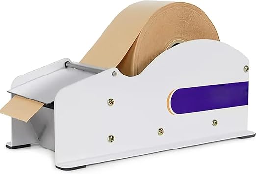 Water-Activated Tape Dispenser, Manual Stainless Steel Kraft Gum Tape Dispenser,Width-Adjustable,for Shipping Box Sealing
