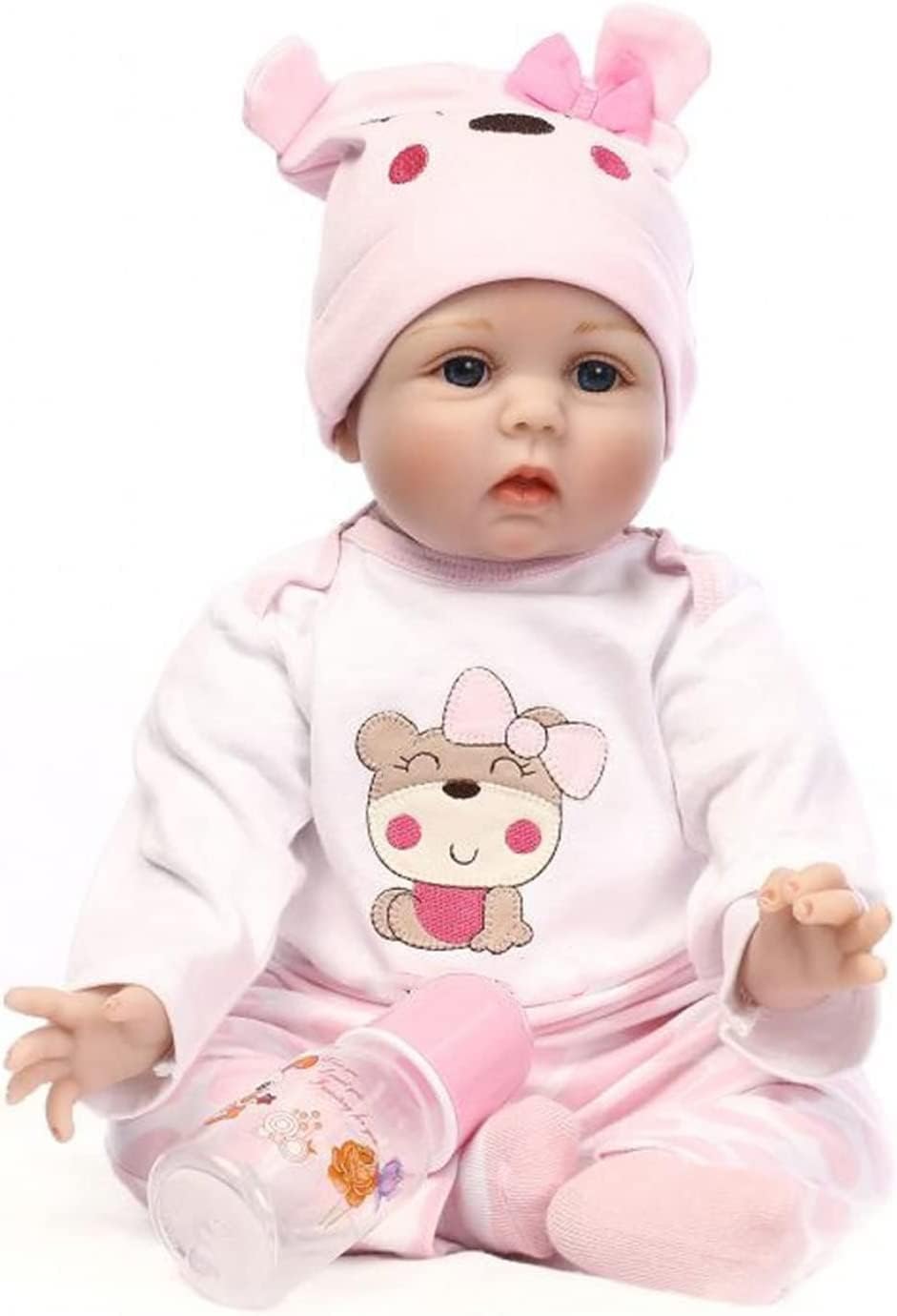 Poupée Reborn réaliste en silicone pour fille endormie - 50,8 Poupée Reborn réaliste en silicone pour fille endormie - 50,8