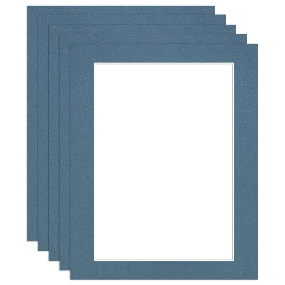 Procut Global 20x16" Pompadour Picture Mounts to Fit A3 Aperture - Precision Cut Cardboard Photo Mount - Ideal for Frames, Prints, Artwork & Certificates - Sizes & Colours Available - 5 Pack