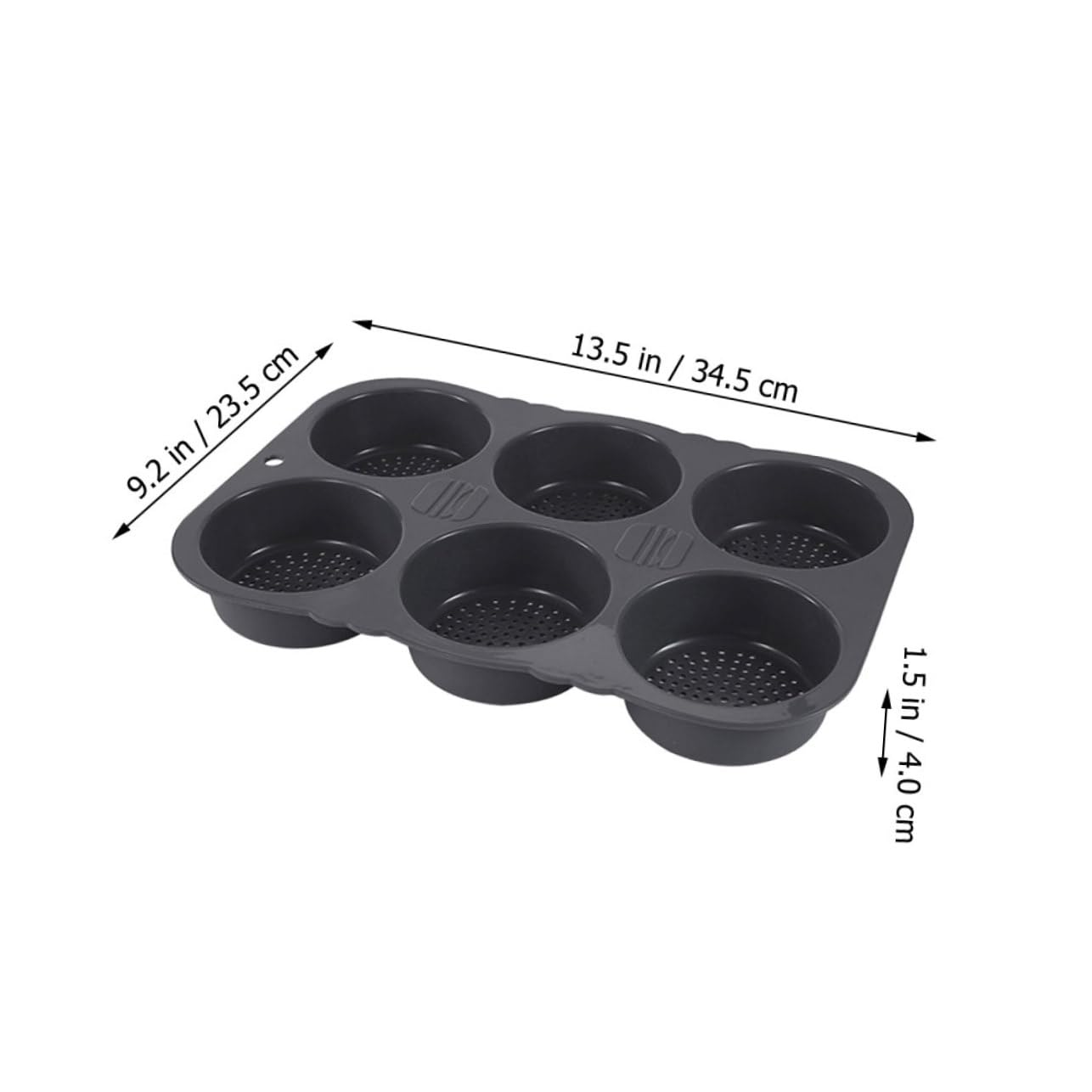 Ciieeo Silicone Burger Mold Cavity Non-Stick Baking Pan for Homemade Pies Kitchen Tool for Efficient Baking Easy to Demould for French Bread and Buns