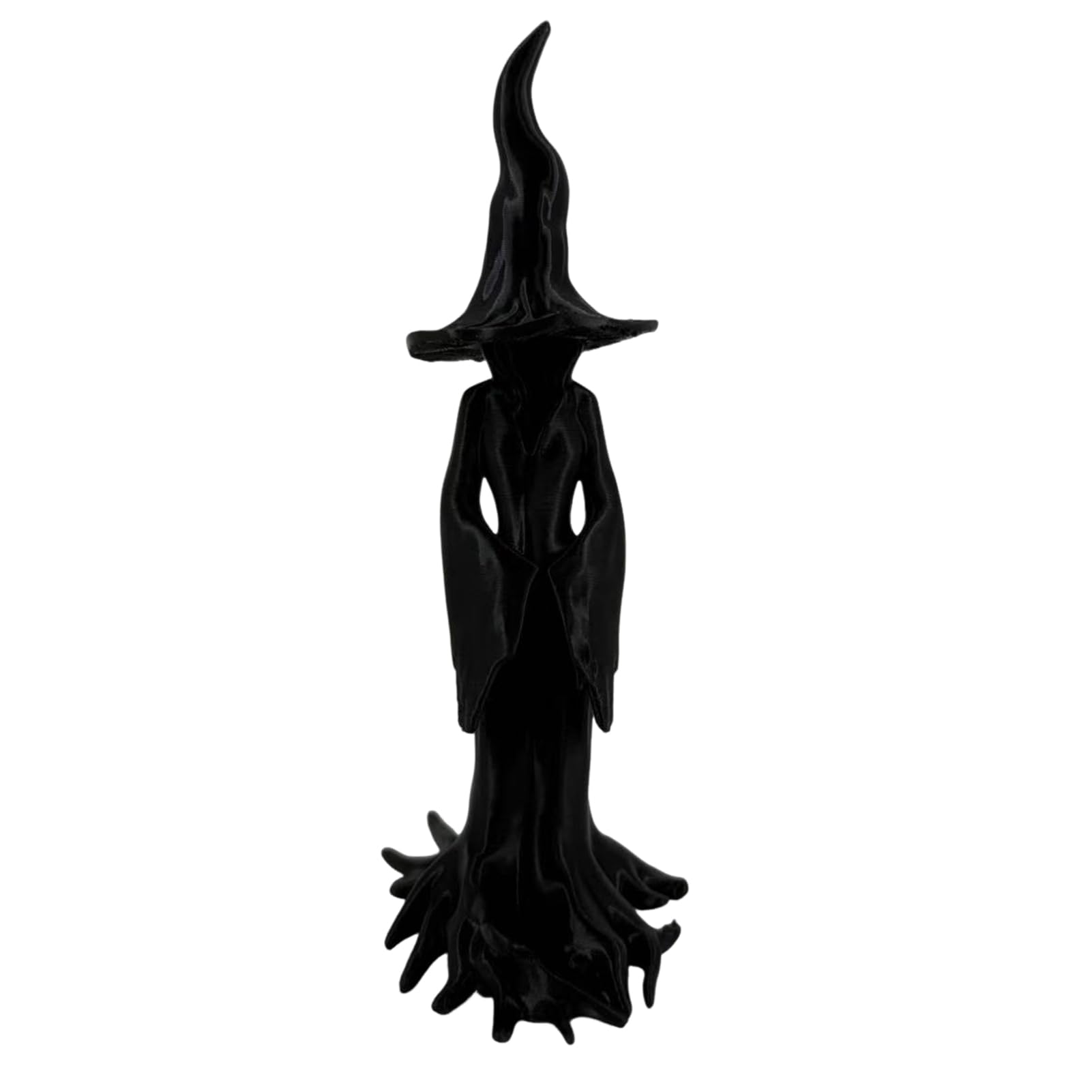 Retro Halloween Witch Figurine - Hand-Painted Witch Statue, 17cm/25cm Gothic Decor for Home, Halloween Ornaments, Symbol of Smarts& Protection 17cm