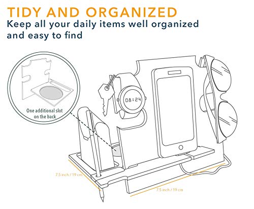Gift For Him, Personalized Gift, Docking Station, Charging Station, Phone Dock, Cell Phone Stand, Desk Organizer, Engraved Docking Station #TOP5
