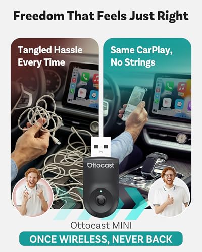 Image of OTTOCAST Play2Video Ultra 2026 Wireless CarPlay Android Auto Adapter (CarPlay Adapter)