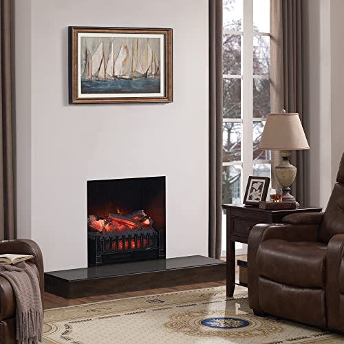 Image of duraflame Electric Log Set 400 Sq Ft Heater, Faux Logs Insert with Lifelike Flames for Existing Fireplaces, Remote Control Included