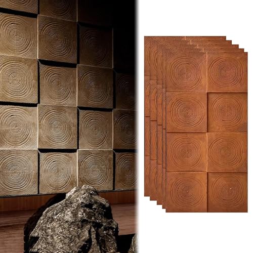 Arte de pared de poliuretano efecto madera rústica para decorar restaurantes y oficinas modernas