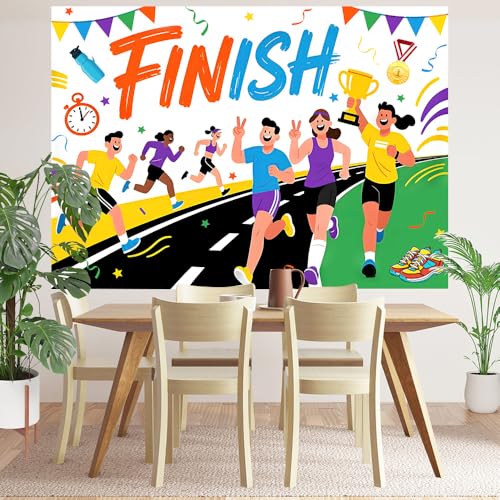 Fondo de fiesta Marathon 7x5ft para fotografía miniatura 4