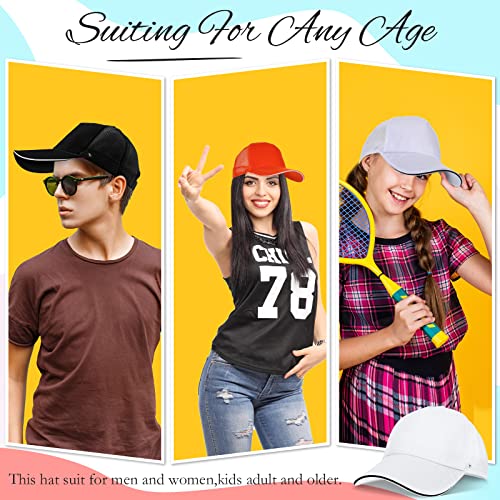 Image of Didaey 50 Pcs Blank Trucker Hats Bulk Unisex Sublimation Hat Baseball Cap Trucker Cap with Adjustable Snapback for Men Women
