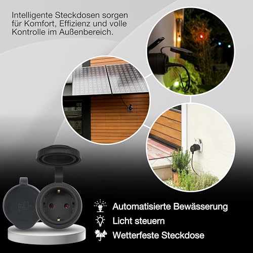 OSRAM SMART+ WiFi Matter Außensteckdose Plug 16A 3680W IP44 – Ansicht 4