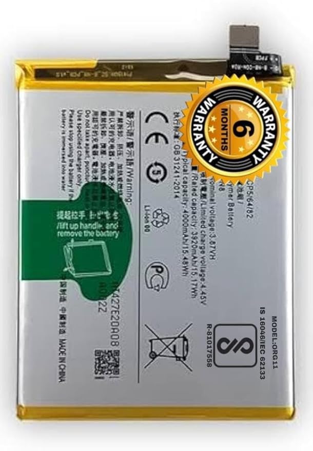 Image of Original B-N8 Battery for Vivo S7, V20 & V20, S7, V20, V20 Pro Battery with 6 Month Warranty****(H246)