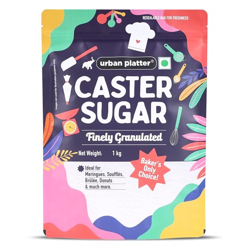 Urban Platter Professional Caster Sugar, 1kg (Perfect for Baking, Castor Sugar, Finely Granulated Free-flowing Sweetener)