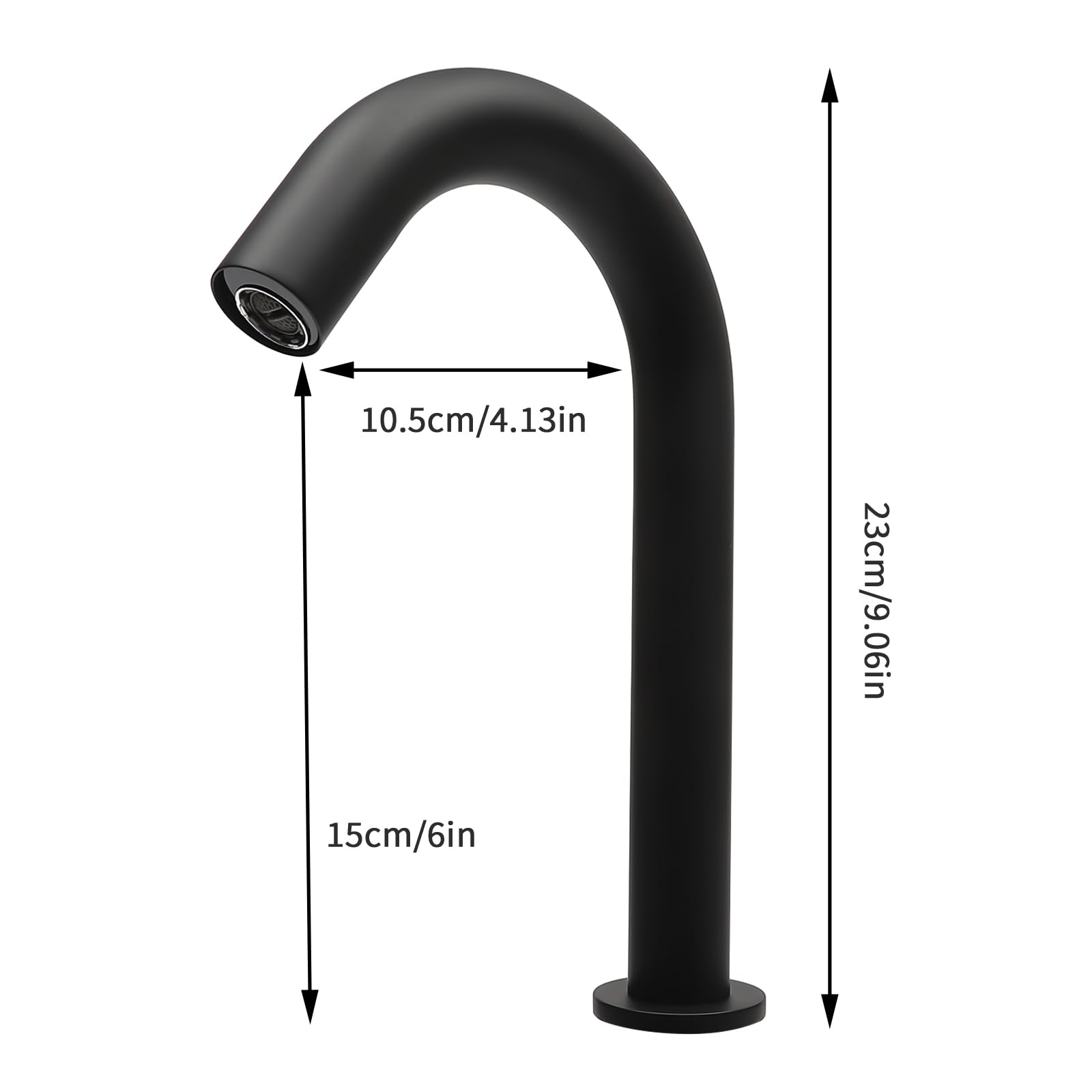 grifo negro mate sin contacto mezclador de lavabo grifo con sensor infrarrojo para bar cocina baño